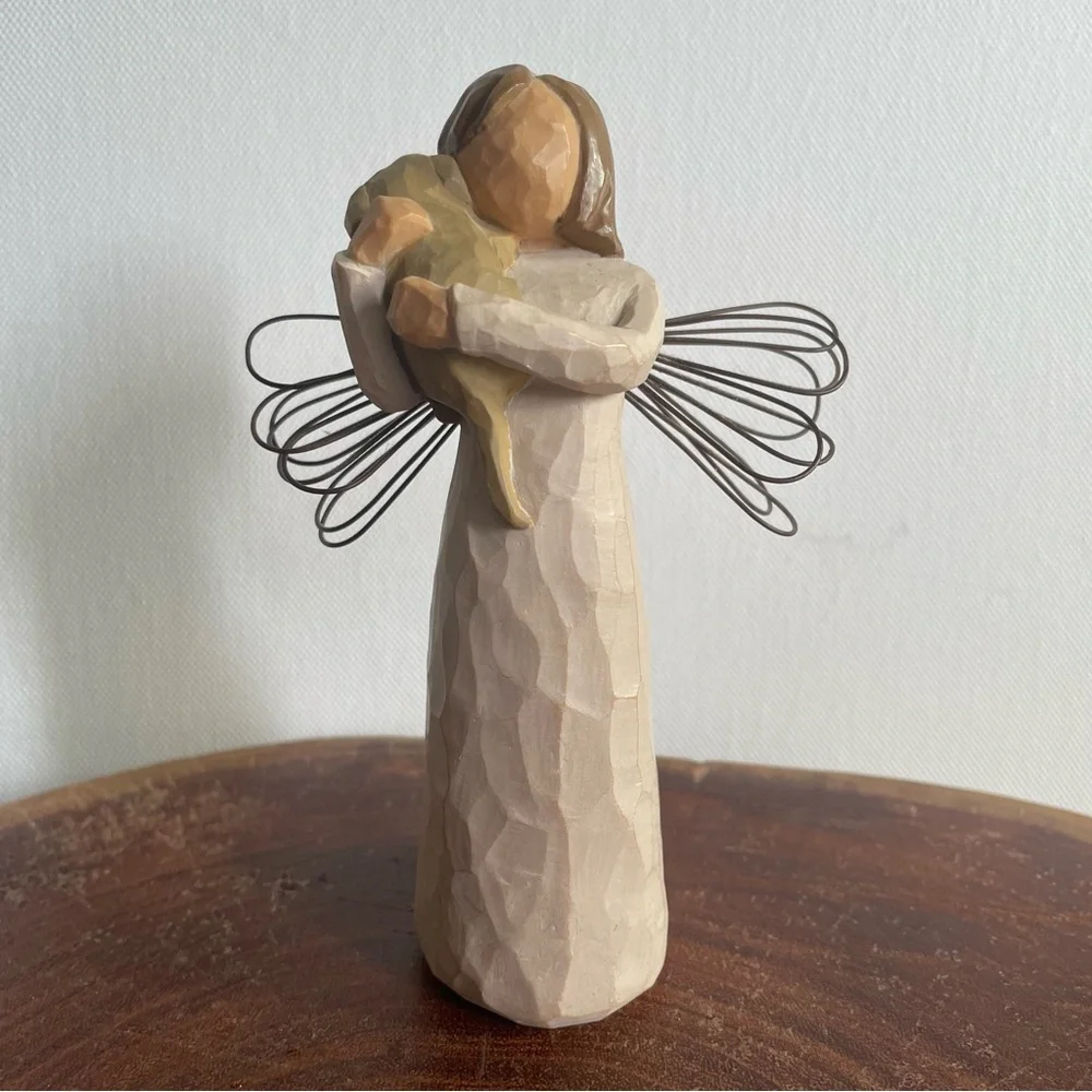 Willow Tree figurine Angel Friendship Lordi Demdaco puppy yellow lab - Picture 2 of 10